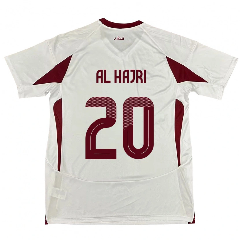 Danxen Kinder Katar Salem Al Hajri #20 Weiß Auswärtstrikot Trikot 24-26 T-Shirt Schweiz