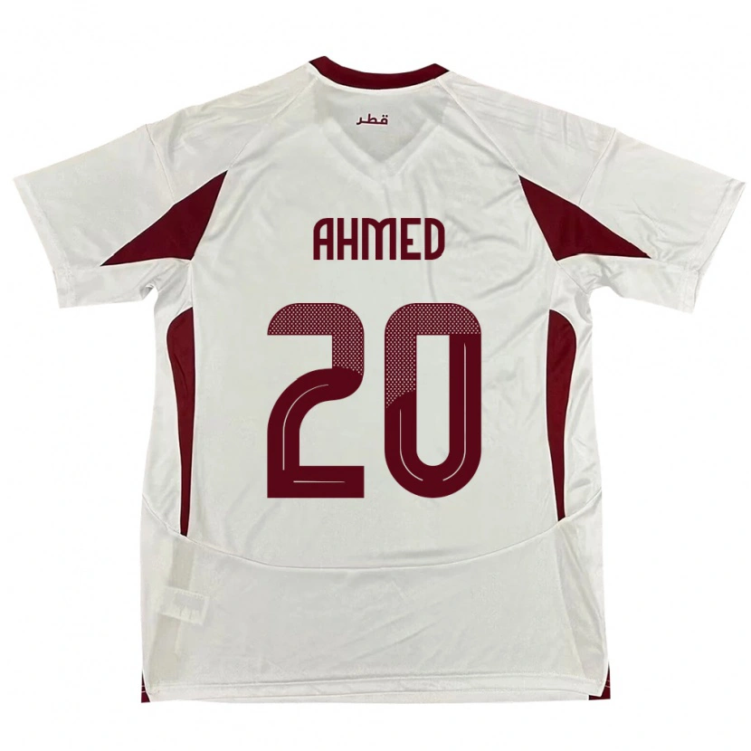 Danxen Kinder Katar Ahmed Fadel Hasaba #20 Weiß Auswärtstrikot Trikot 24-26 T-Shirt Schweiz