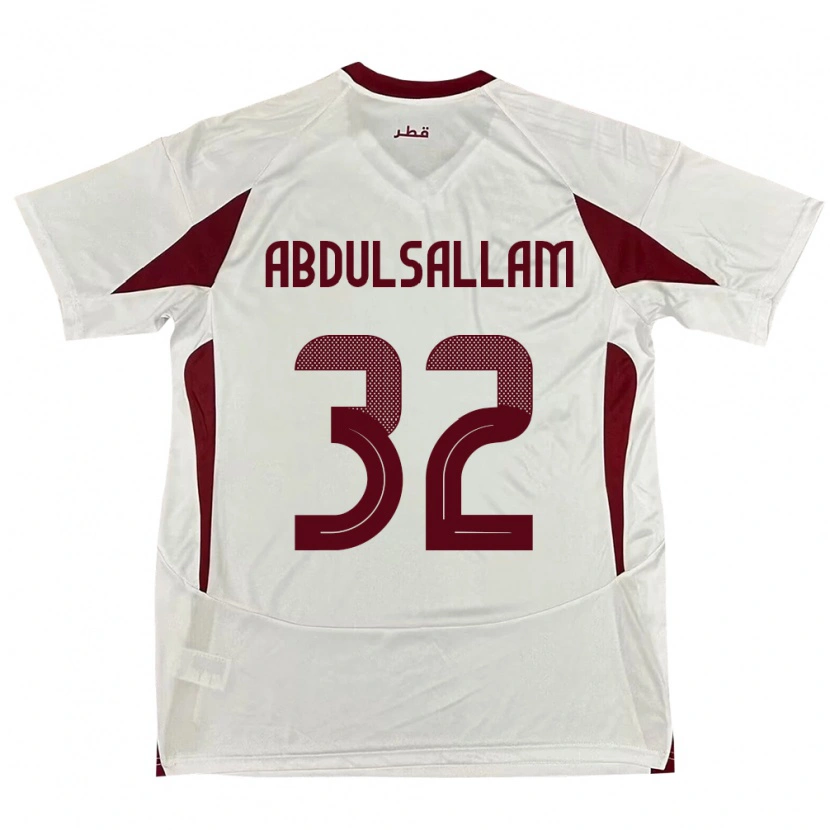 Danxen Kinder Katar Jassem Gaber Abdulsallam #32 Weiß Auswärtstrikot Trikot 24-26 T-Shirt Schweiz