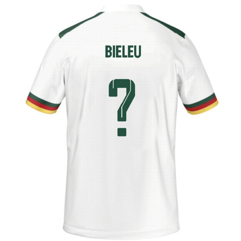 Danxen Kinder Kamerun Benjamin Bieleu #0 Weiß Auswärtstrikot Trikot 24-26 T-Shirt Schweiz