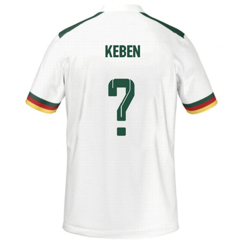 Danxen Kinder Kamerun Kévin Keben #0 Weiß Auswärtstrikot Trikot 24-26 T-Shirt Schweiz
