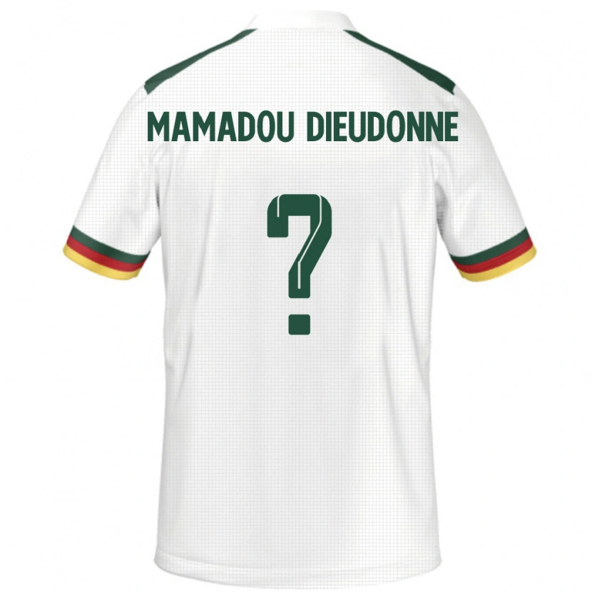 Danxen Kinder Kamerun Malik Mamadou Dieudonne #0 Weiß Auswärtstrikot Trikot 24-26 T-Shirt Schweiz