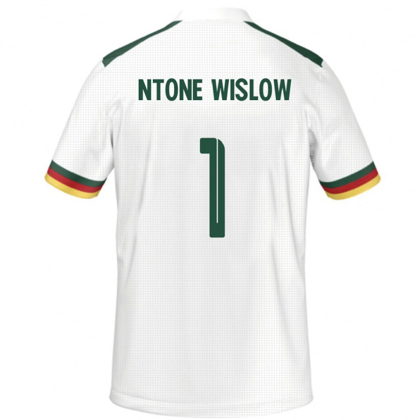 Danxen Kinder Kamerun Junior Hecube Ntone Wislow #1 Weiß Auswärtstrikot Trikot 24-26 T-Shirt Schweiz