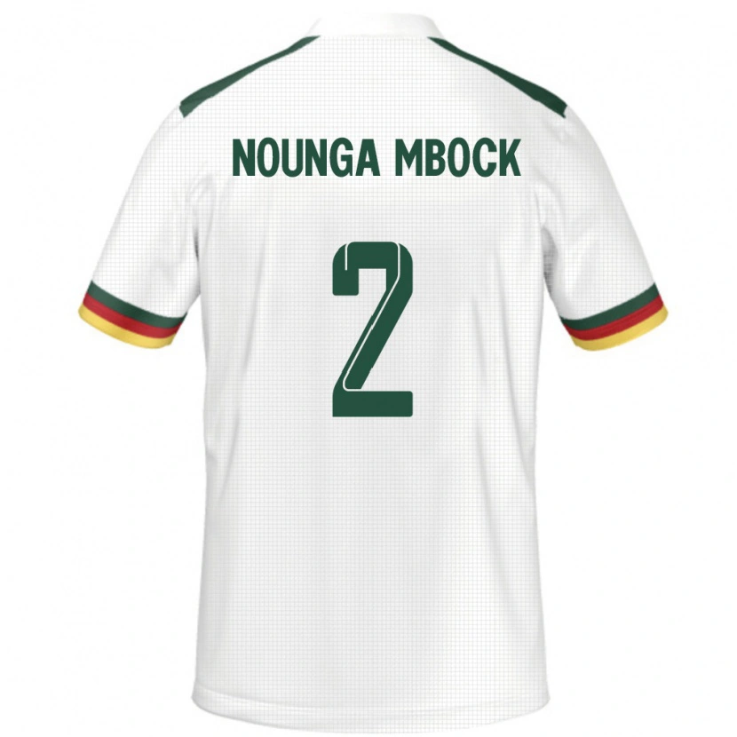 Danxen Kinder Kamerun Eiffrel Hernandez Nounga Mbock #2 Weiß Auswärtstrikot Trikot 24-26 T-Shirt Schweiz