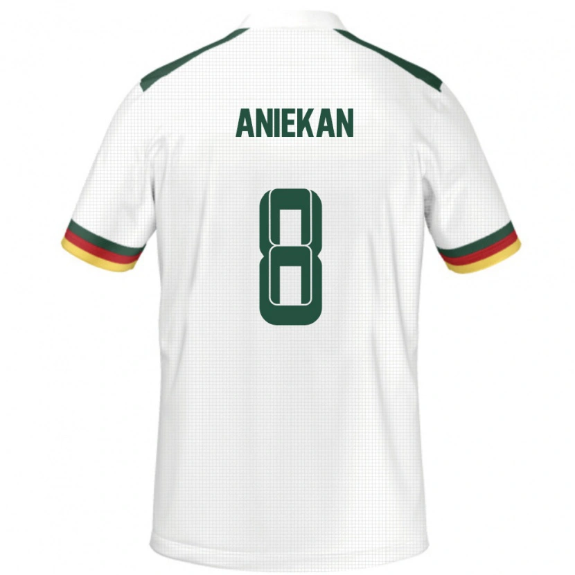 Danxen Kinder Kamerun Stephan Aniekan #8 Weiß Auswärtstrikot Trikot 24-26 T-Shirt Schweiz