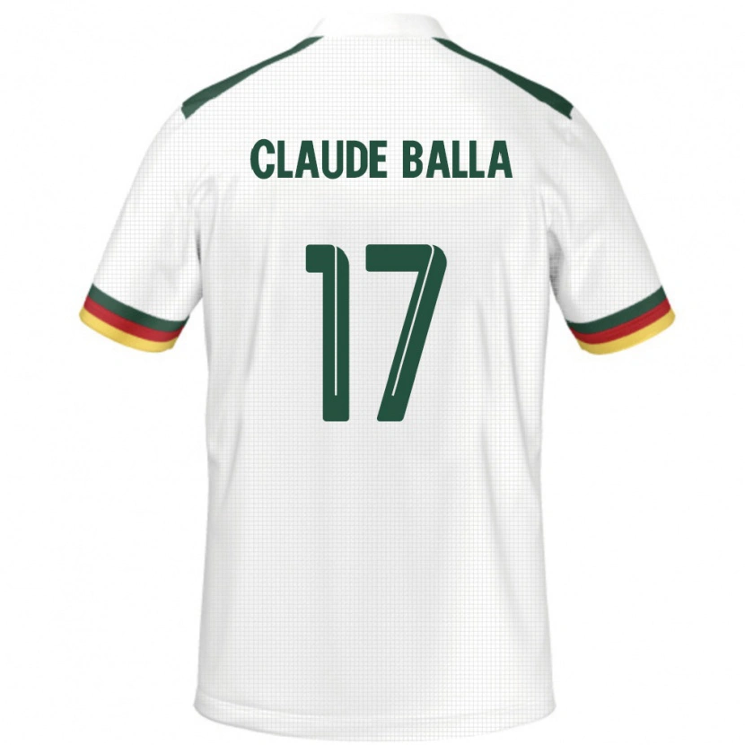 Danxen Kinder Kamerun Henri Claude Balla #17 Weiß Auswärtstrikot Trikot 24-26 T-Shirt Schweiz