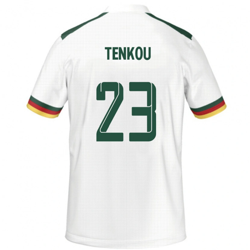 Danxen Kinder Kamerun Yanike Tenkou #23 Weiß Auswärtstrikot Trikot 24-26 T-Shirt Schweiz
