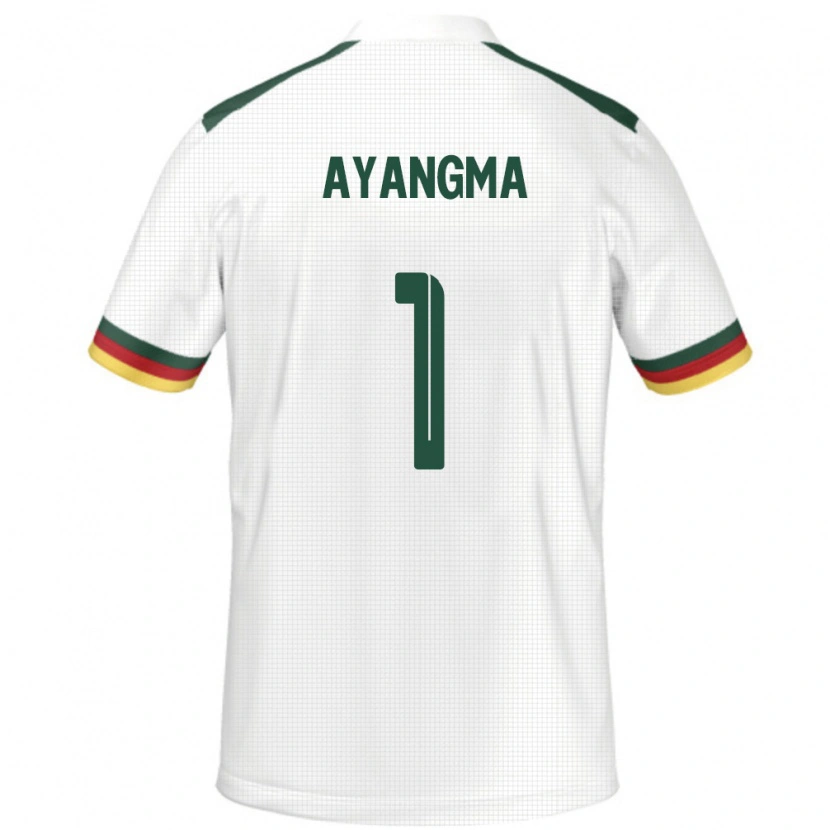 Danxen Kinder Kamerun Pauline Ayangma #1 Weiß Auswärtstrikot Trikot 24-26 T-Shirt Schweiz