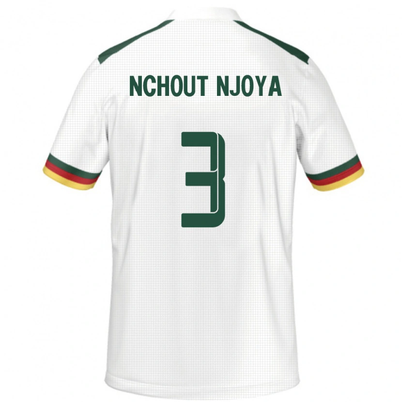 Danxen Kinder Kamerun Ajara Nchout Njoya #3 Weiß Auswärtstrikot Trikot 24-26 T-Shirt Schweiz