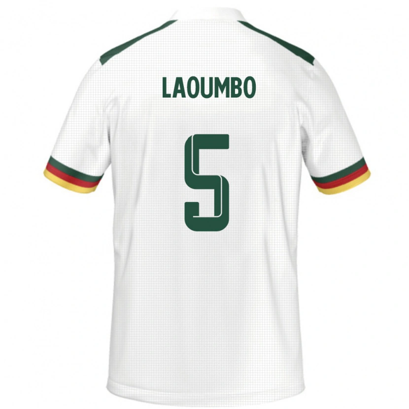 Danxen Kinder Kamerun Bere Laoumbo #5 Weiß Auswärtstrikot Trikot 24-26 T-Shirt Schweiz