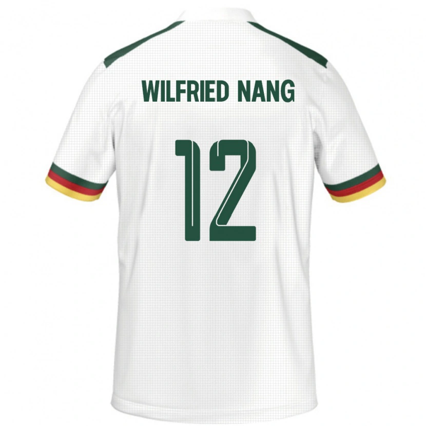 Danxen Kinder Kamerun Toni Wilfried Nang #12 Weiß Auswärtstrikot Trikot 24-26 T-Shirt Schweiz