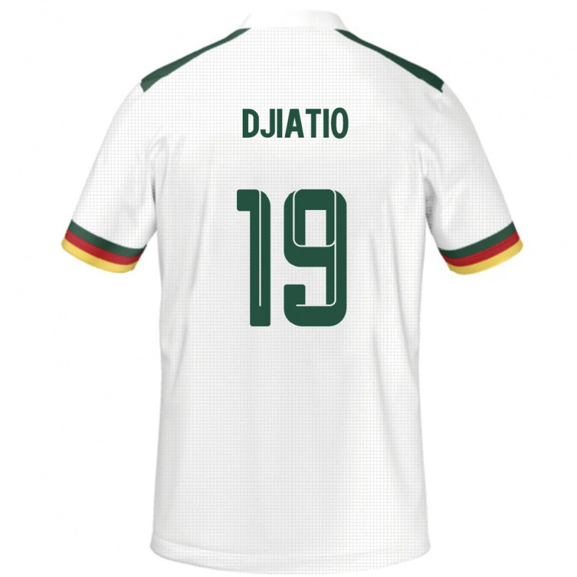 Danxen Kinder Kamerun Doly Djiatio #19 Weiß Auswärtstrikot Trikot 24-26 T-Shirt Schweiz