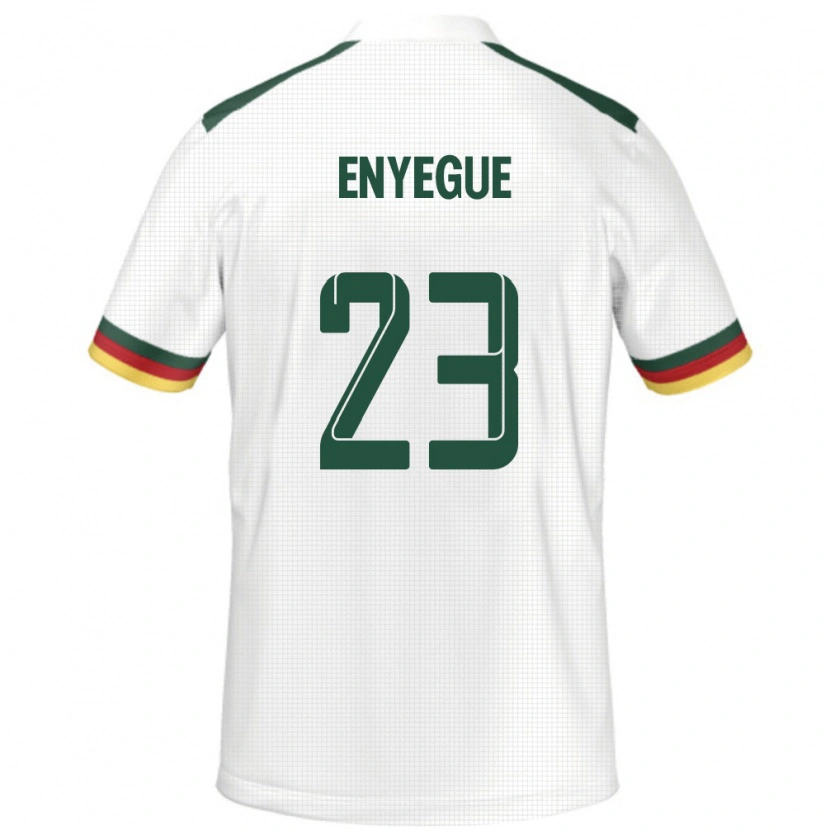 Danxen Kinder Kamerun Regine Enyegue #23 Weiß Auswärtstrikot Trikot 24-26 T-Shirt Schweiz