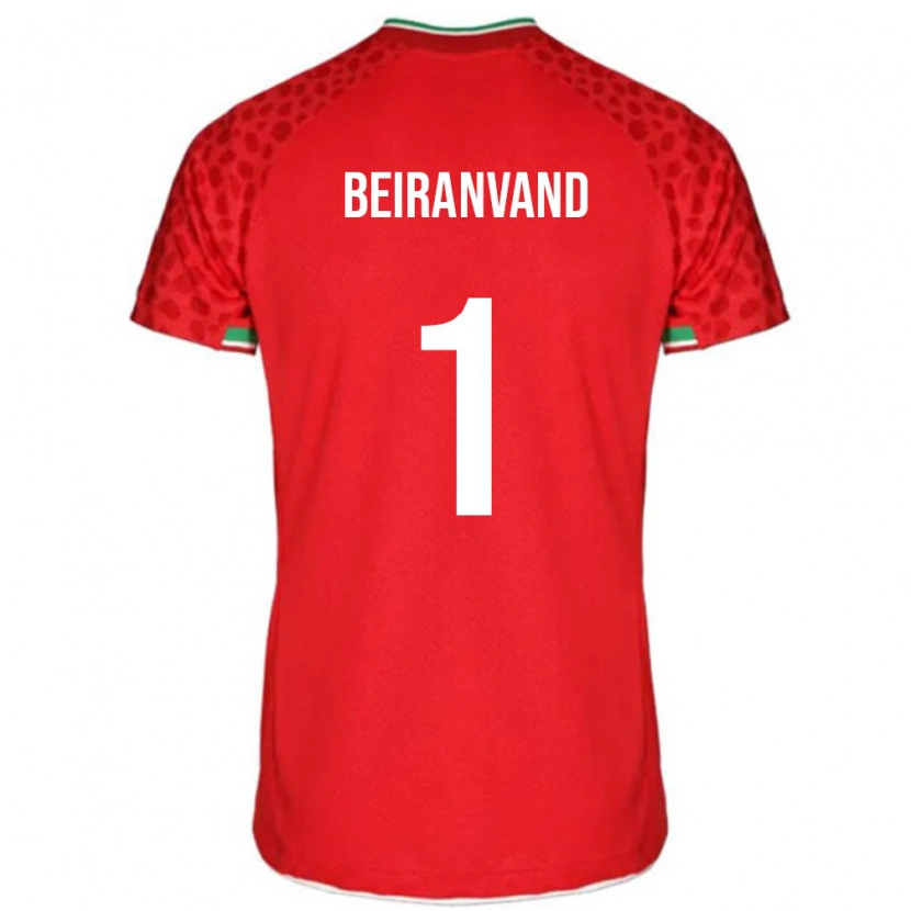 Danxen Kinder Iran Alireza Beiranvand #1 Rot Auswärtstrikot Trikot 24-26 T-Shirt Schweiz