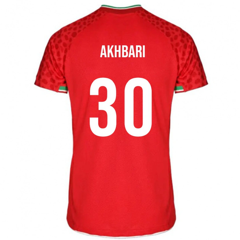 Danxen Kinder Iran Mohammadreza Akhbari #30 Rot Auswärtstrikot Trikot 24-26 T-Shirt Schweiz