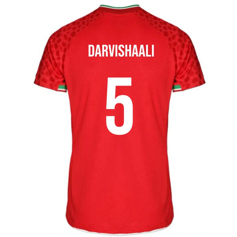 Danxen Kinder Iran Erfan Darvishaali #5 Rot Auswärtstrikot Trikot 24-26 T-Shirt Schweiz
