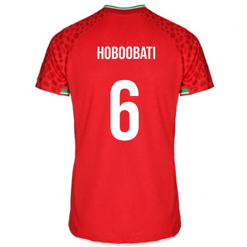 Danxen Kinder Iran Samir Hoboobati #6 Rot Auswärtstrikot Trikot 24-26 T-Shirt Schweiz