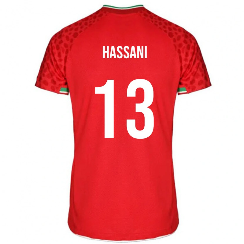 Danxen Kinder Iran Ali Hassani #13 Rot Auswärtstrikot Trikot 24-26 T-Shirt Schweiz