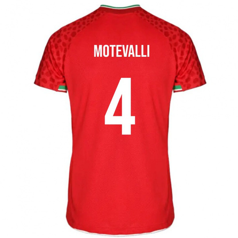 Danxen Kinder Iran Melika Motevalli #4 Rot Auswärtstrikot Trikot 24-26 T-Shirt Schweiz