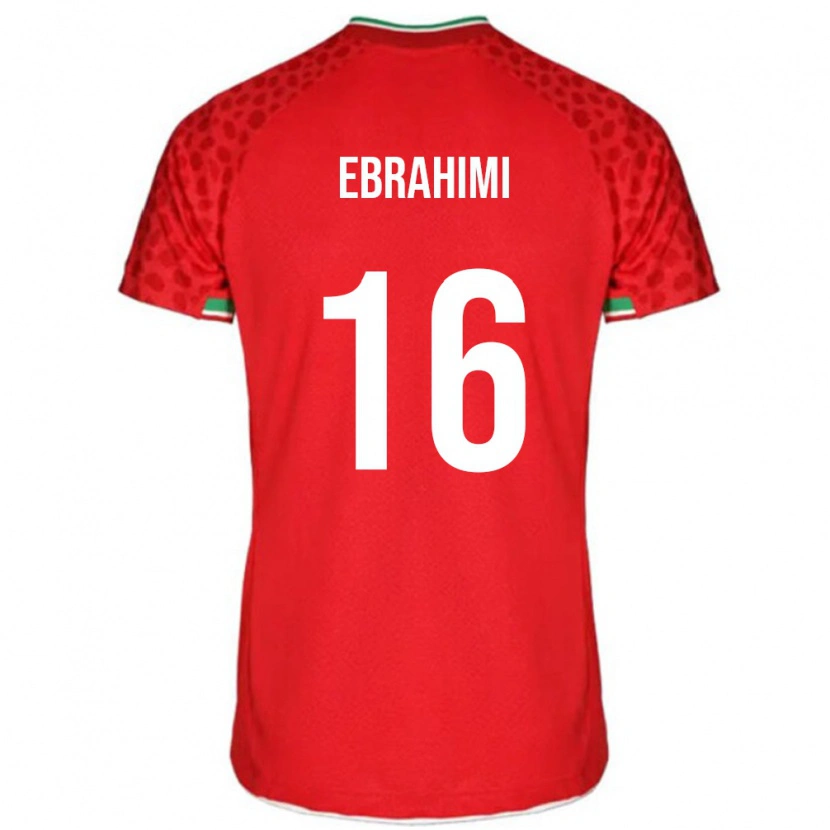 Danxen Kinder Iran Omid Ebrahimi #16 Rot Auswärtstrikot Trikot 24-26 T-Shirt Schweiz