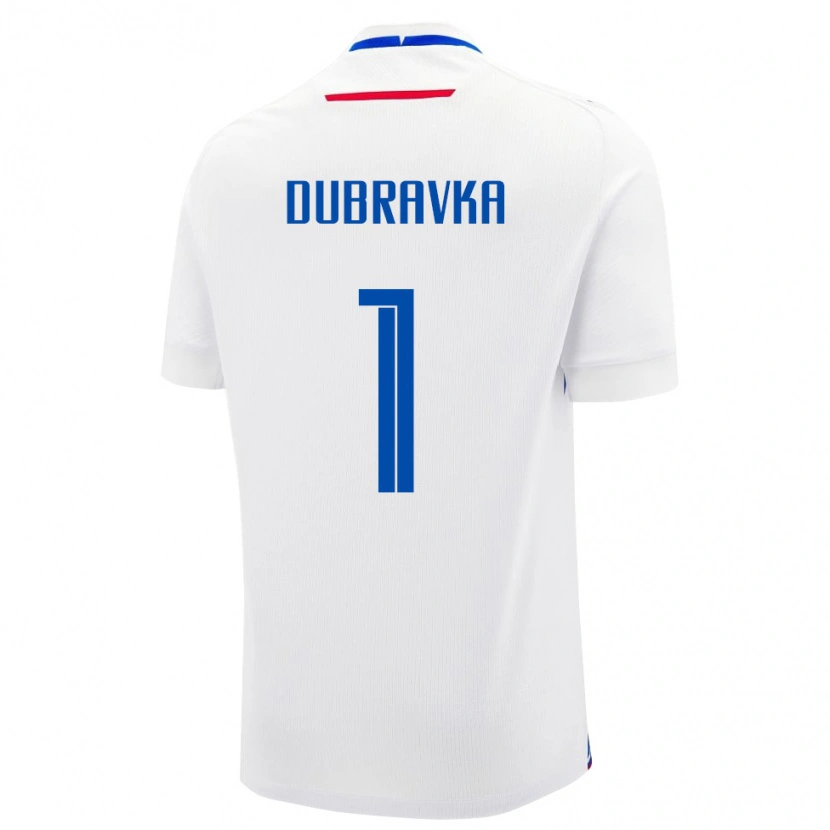 Danxen Kinder Slowakei Martin Dúbravka #1 Weiß Auswärtstrikot Trikot 24-26 T-Shirt Schweiz