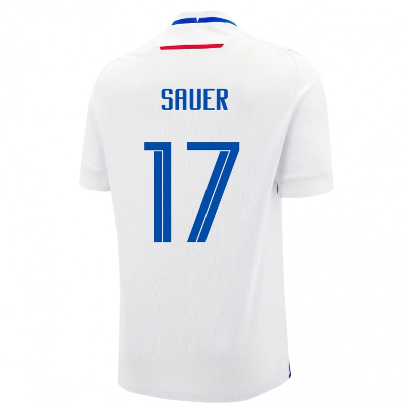 Danxen Kinder Slowakei Leo Sauer #17 Weiß Auswärtstrikot Trikot 24-26 T-Shirt Schweiz