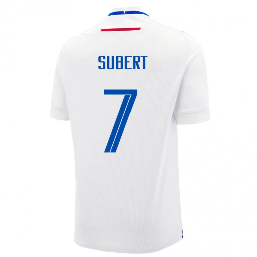 Danxen Kinder Slowakei Alex Subert #7 Weiß Auswärtstrikot Trikot 24-26 T-Shirt Schweiz
