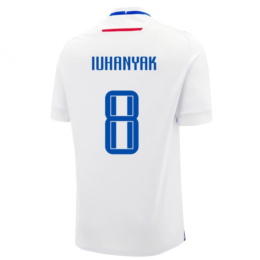 Danxen Kinder Slowakei Peter Iuhanyak #8 Weiß Auswärtstrikot Trikot 24-26 T-Shirt Schweiz
