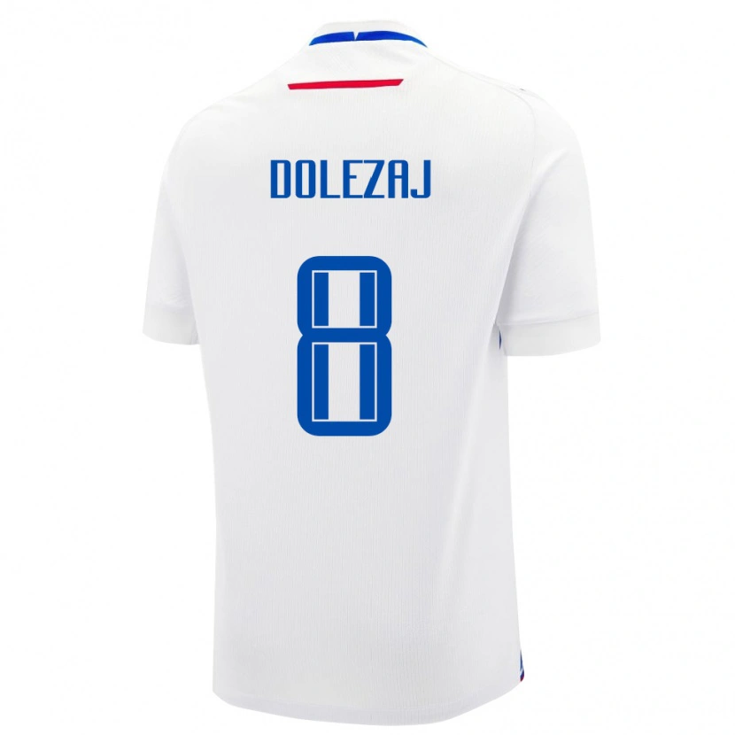 Danxen Kinder Slowakei Maxim Dolezaj #8 Weiß Auswärtstrikot Trikot 24-26 T-Shirt Schweiz