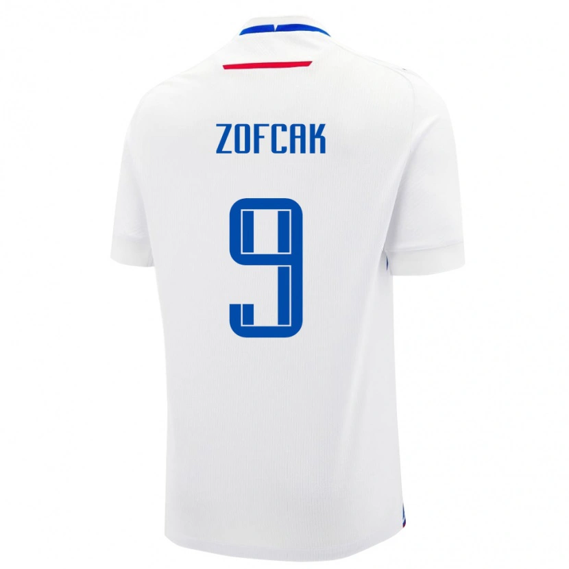 Danxen Kinder Slowakei Denis Zofcak #9 Weiß Auswärtstrikot Trikot 24-26 T-Shirt Schweiz