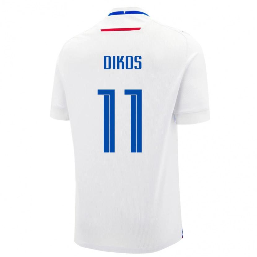 Danxen Kinder Slowakei Maximilian Dikos #11 Weiß Auswärtstrikot Trikot 24-26 T-Shirt Schweiz