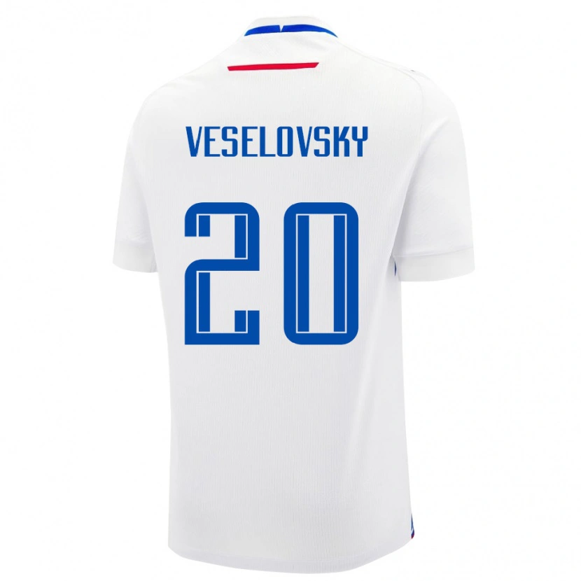 Danxen Kinder Slowakei Dominik Veselovsky #20 Weiß Auswärtstrikot Trikot 24-26 T-Shirt Schweiz