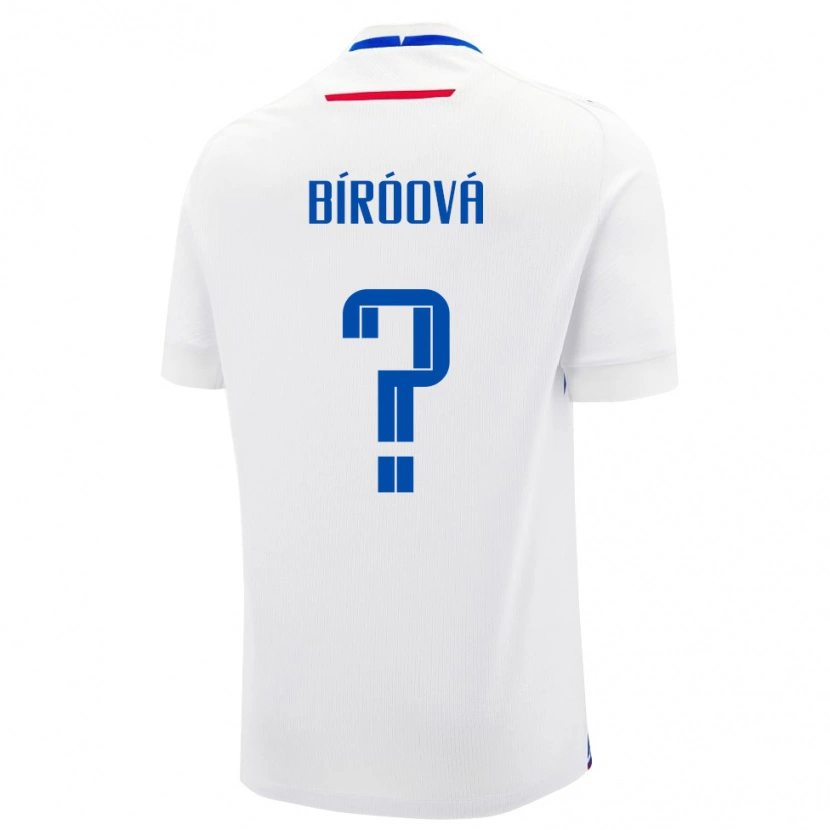 Danxen Kinder Slowakei Alexandra Bíróová #0 Weiß Auswärtstrikot Trikot 24-26 T-Shirt Schweiz