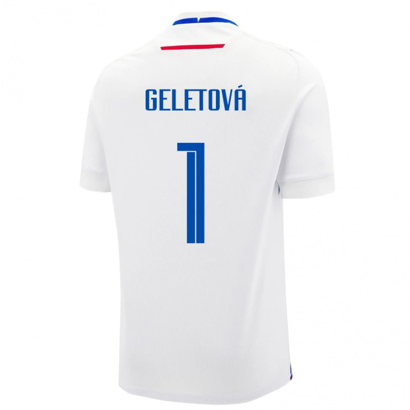 Danxen Kinder Slowakei Martina Geletová #1 Weiß Auswärtstrikot Trikot 24-26 T-Shirt Schweiz