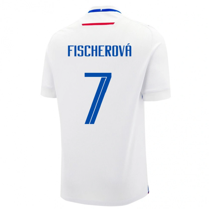 Danxen Kinder Slowakei Patrícia Fischerová #7 Weiß Auswärtstrikot Trikot 24-26 T-Shirt Schweiz