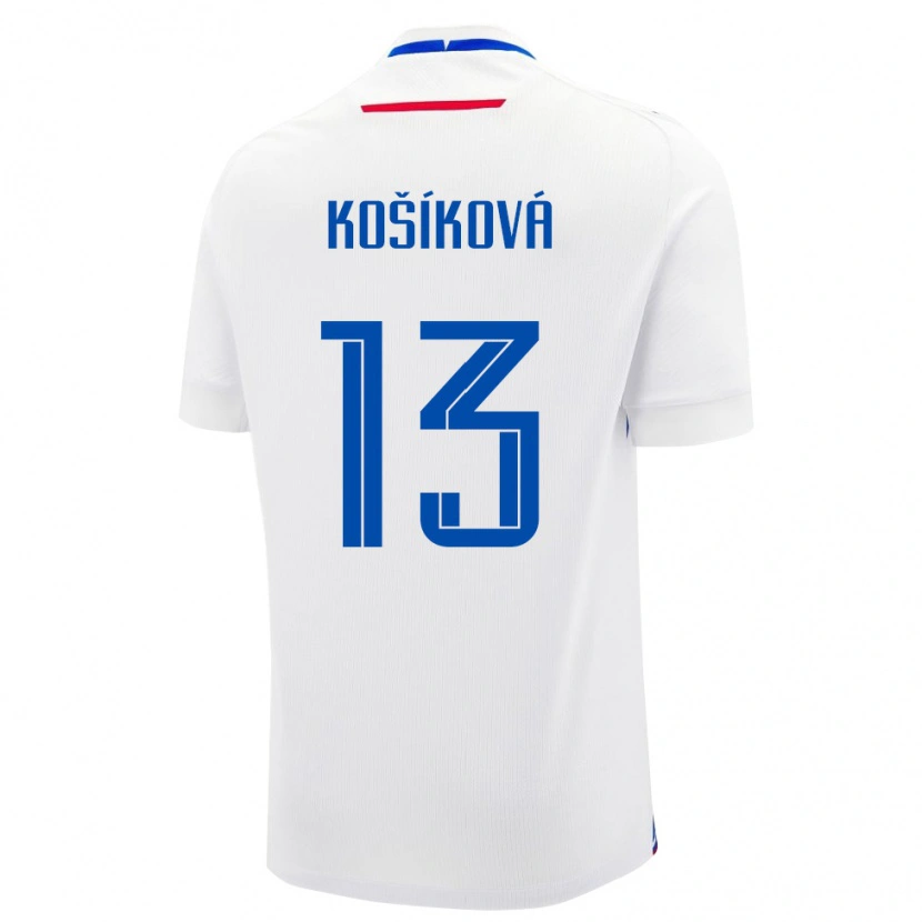 Danxen Kinder Slowakei Kristína Košíková #13 Weiß Auswärtstrikot Trikot 24-26 T-Shirt Schweiz