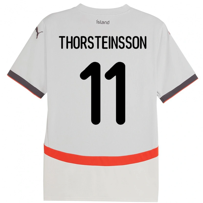 Danxen Kinder Island Jón Dagur Thorsteinsson #11 Weiß Auswärtstrikot Trikot 24-26 T-Shirt Schweiz