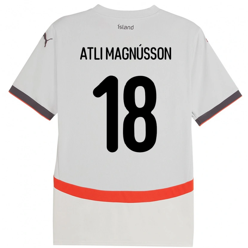 Danxen Kinder Island Saevar Atli Magnússon #18 Weiß Auswärtstrikot Trikot 24-26 T-Shirt Schweiz