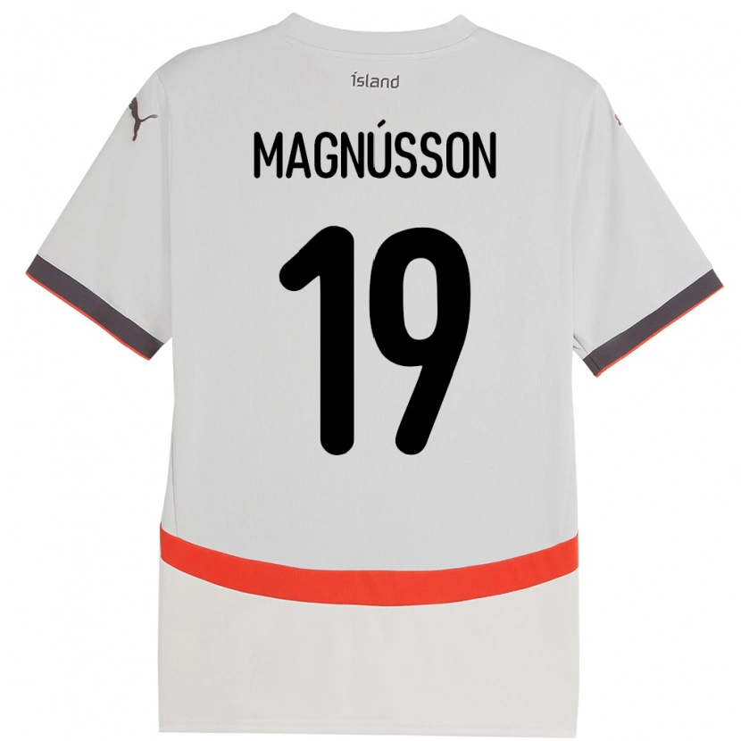 Danxen Kinder Island Júlíus Magnússon #19 Weiß Auswärtstrikot Trikot 24-26 T-Shirt Schweiz