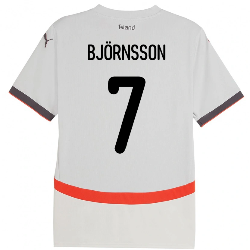 Danxen Kinder Island Benjamin Björnsson #7 Weiß Auswärtstrikot Trikot 24-26 T-Shirt Schweiz