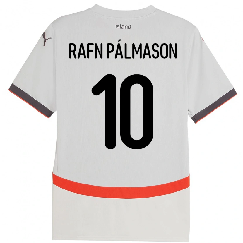Danxen Kinder Island Alexander Rafn Pálmason #10 Weiß Auswärtstrikot Trikot 24-26 T-Shirt Schweiz