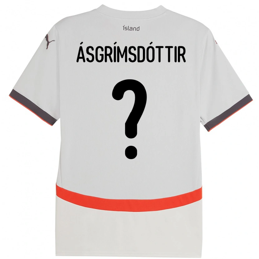 Danxen Kinder Island Arna Ásgrímsdóttir #0 Weiß Auswärtstrikot Trikot 24-26 T-Shirt Schweiz