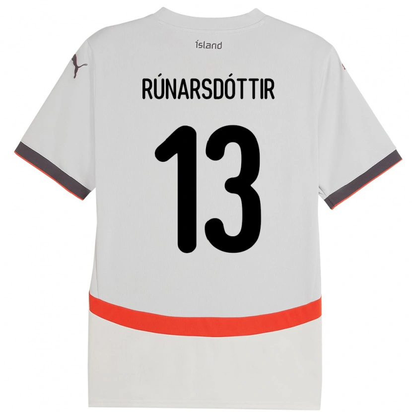 Danxen Kinder Island Cecilía Rán Rúnarsdóttir #13 Weiß Auswärtstrikot Trikot 24-26 T-Shirt Schweiz