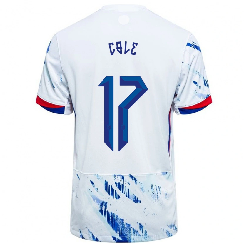 Danxen Kinder Norwegen Alan Cole #17 Weiß Blau Auswärtstrikot Trikot 24-26 T-Shirt Schweiz
