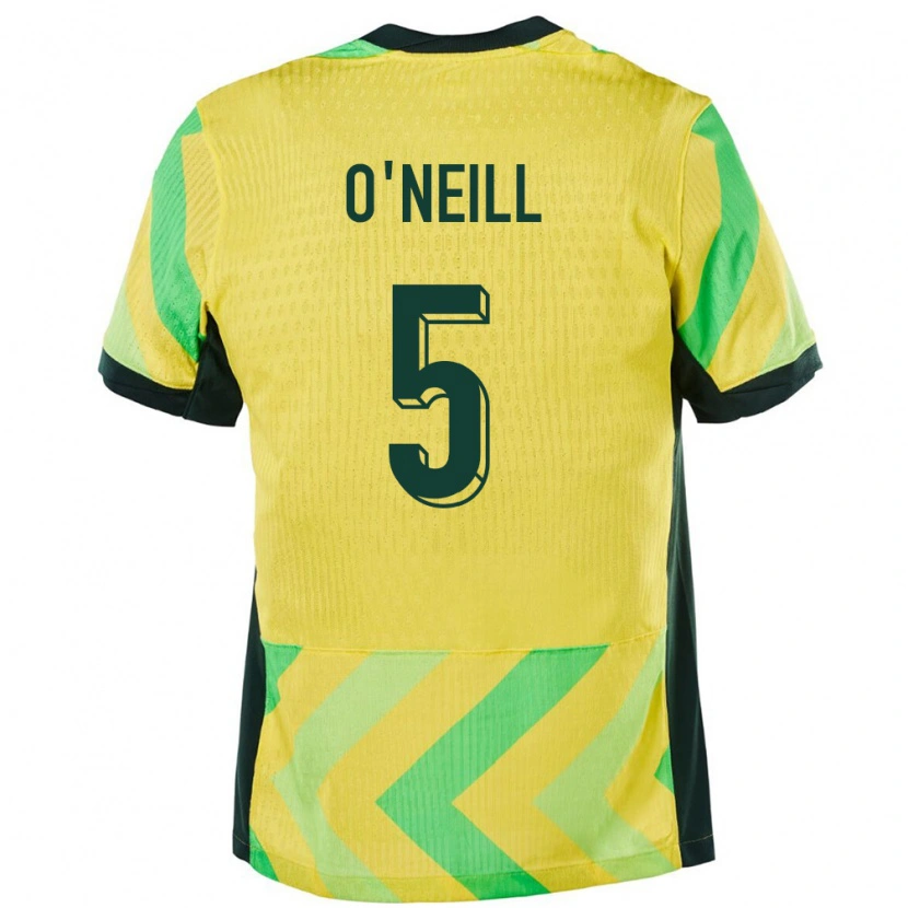 Danxen Herren Australien Aiden O'neill #5 Golden Heimtrikot Trikot 24-26 T-Shirt Schweiz
