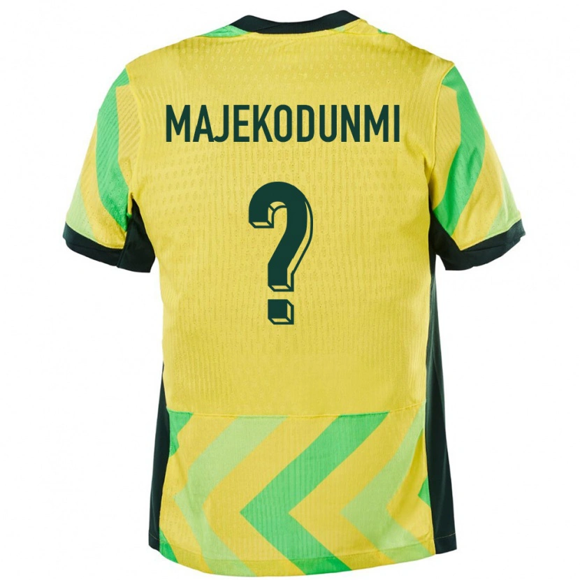 Danxen Herren Australien Kaelan Majekodunmi #0 Golden Heimtrikot Trikot 24-26 T-Shirt Schweiz