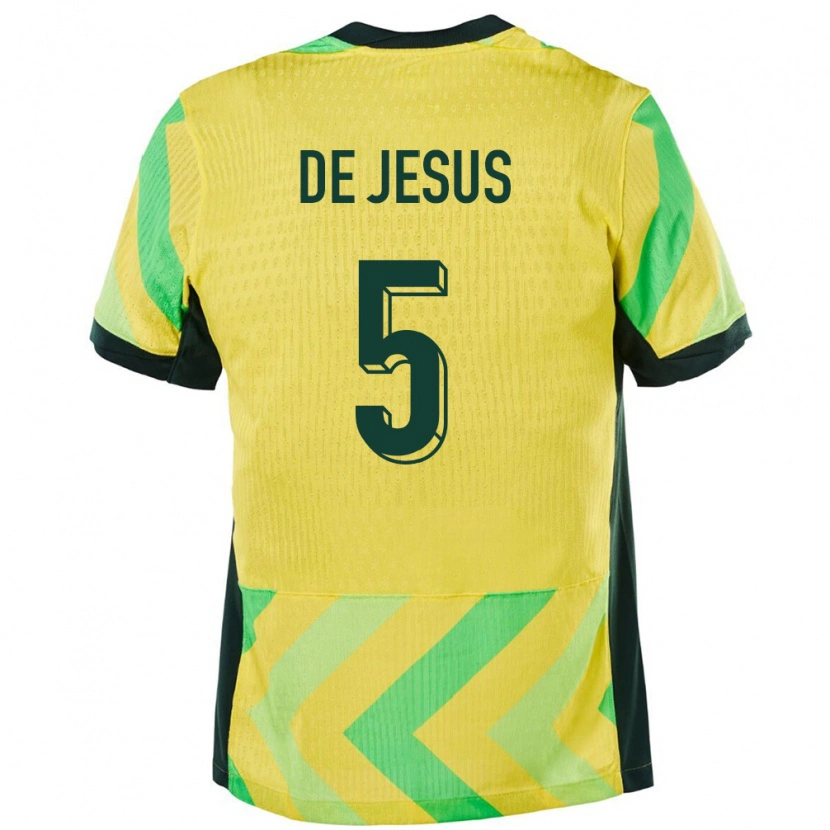 Danxen Herren Australien Zac De Jesus #5 Golden Heimtrikot Trikot 24-26 T-Shirt Schweiz