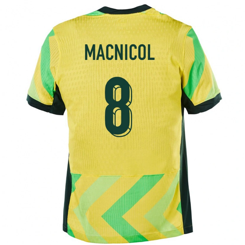 Danxen Herren Australien Quinn Macnicol #8 Golden Heimtrikot Trikot 24-26 T-Shirt Schweiz