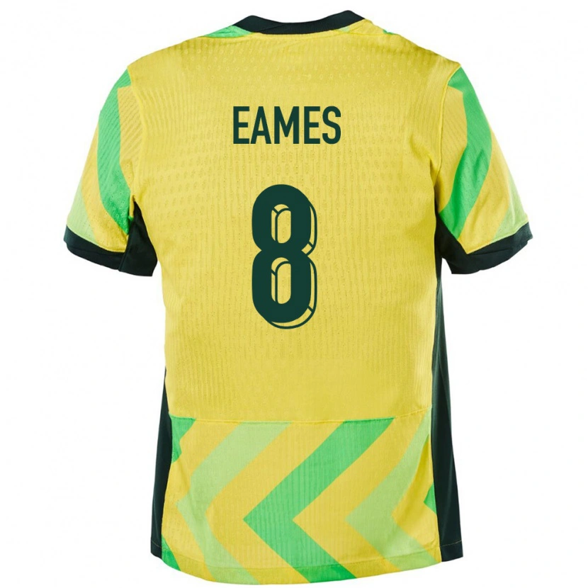 Danxen Herren Australien Haine Eames #8 Golden Heimtrikot Trikot 24-26 T-Shirt Schweiz