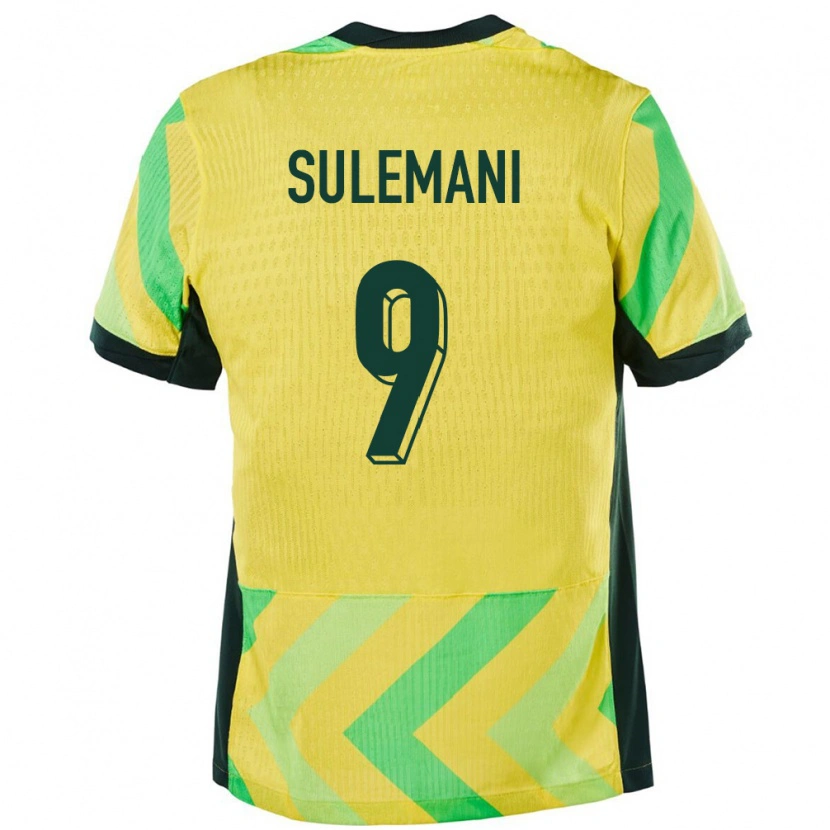 Danxen Herren Australien Arion Sulemani #9 Golden Heimtrikot Trikot 24-26 T-Shirt Schweiz